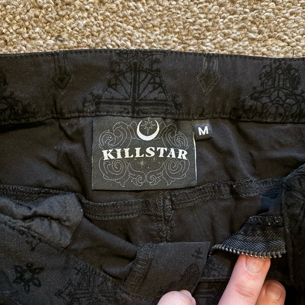 Killstar Nora Flocked Trousers - Picture 6 of 7